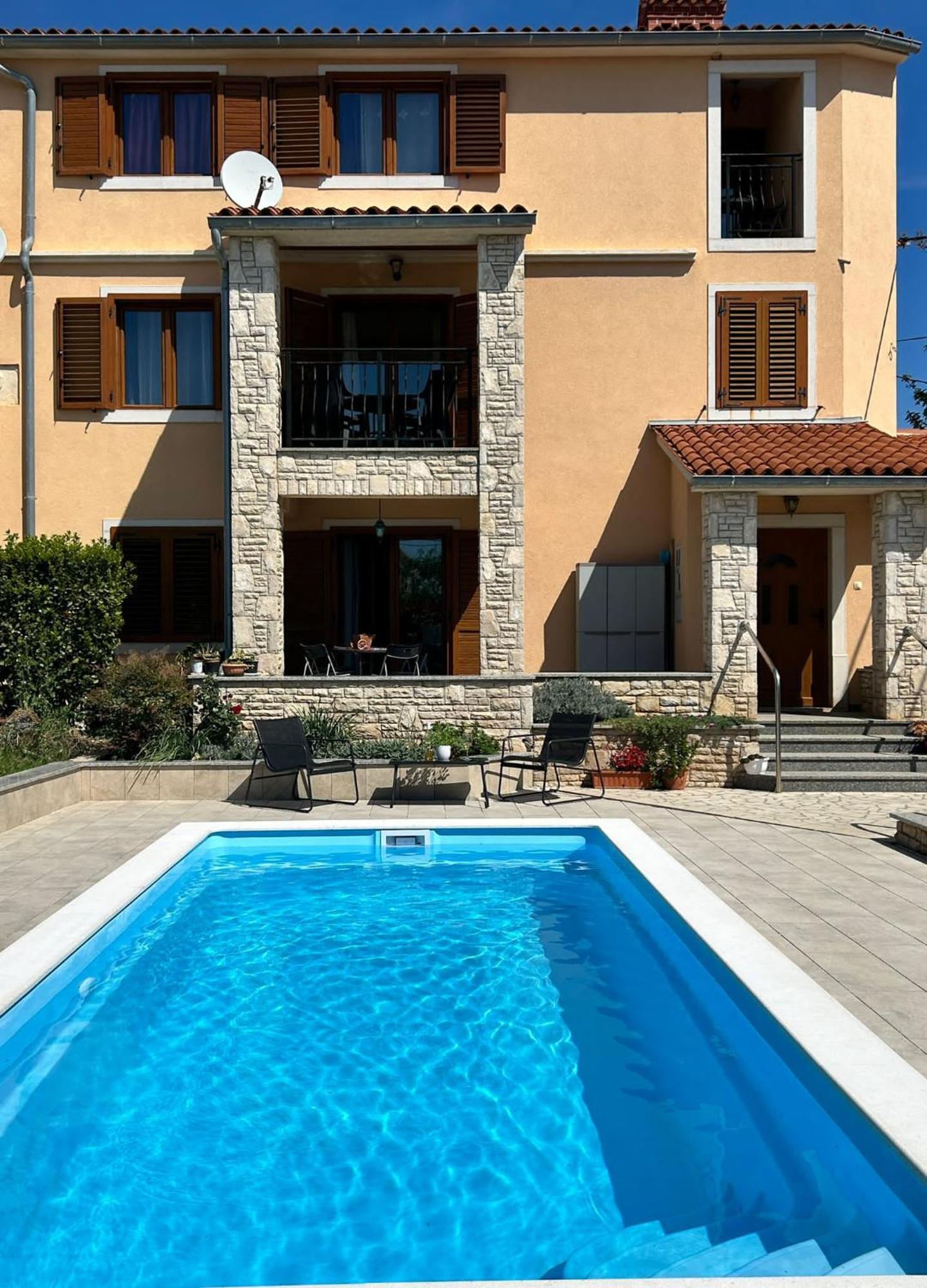 Villa Krasa Sea View Apartmants With Pool Liznjan Ngoại thất bức ảnh